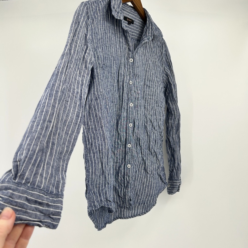 Quince 100% Euro Flax Linen Button Up Womens S Coastal Cottage Old Money Preppy